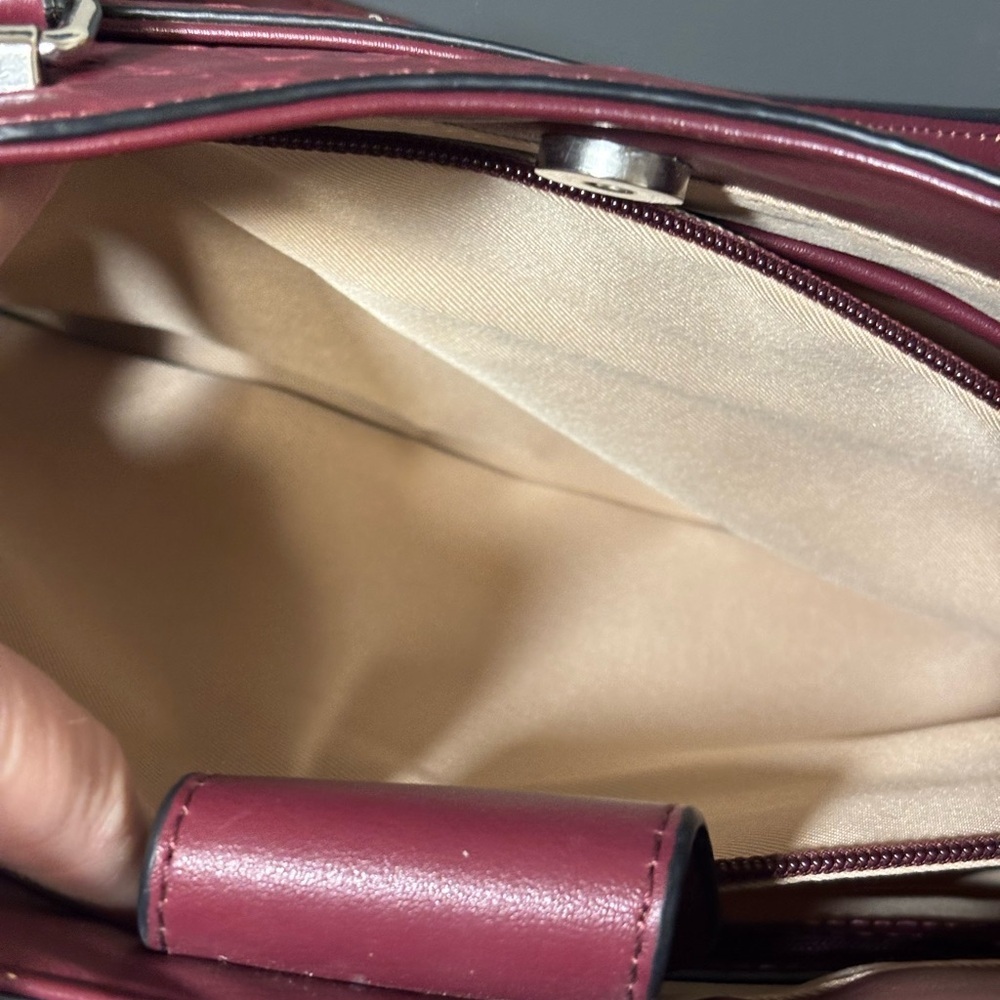 Dana Buchanan leather tote. Pretty red and is in great condition with min wear - Picture 6 of 12